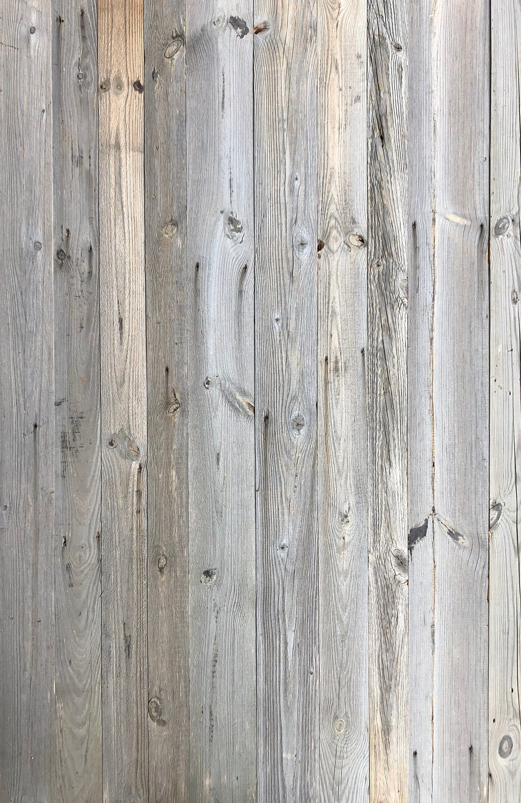 Rustic grey reclaimed wood wall cladding with tongue and groove profile
