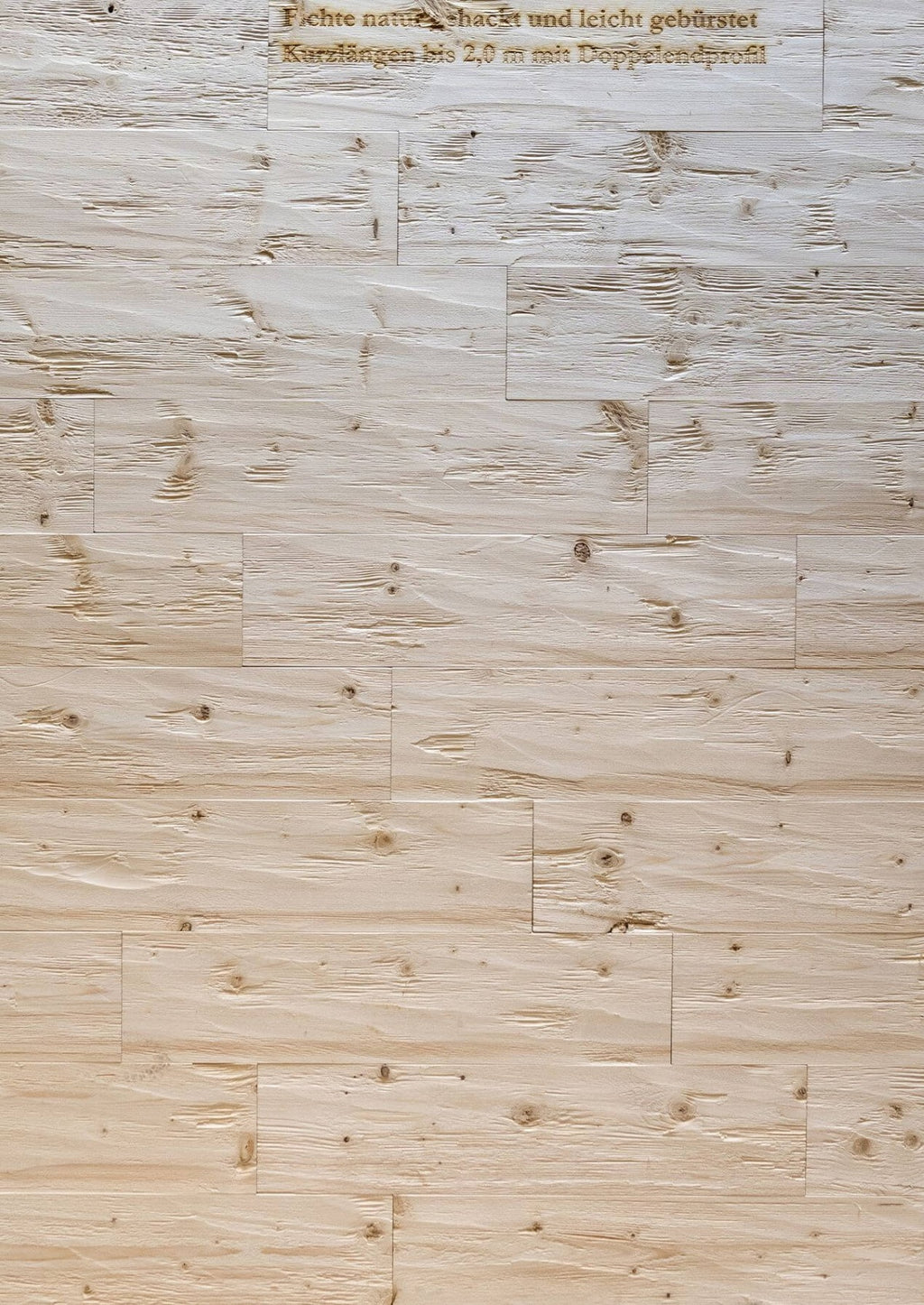 Hewn and brushed spruce tongue and groove boards by Vintage Holz
