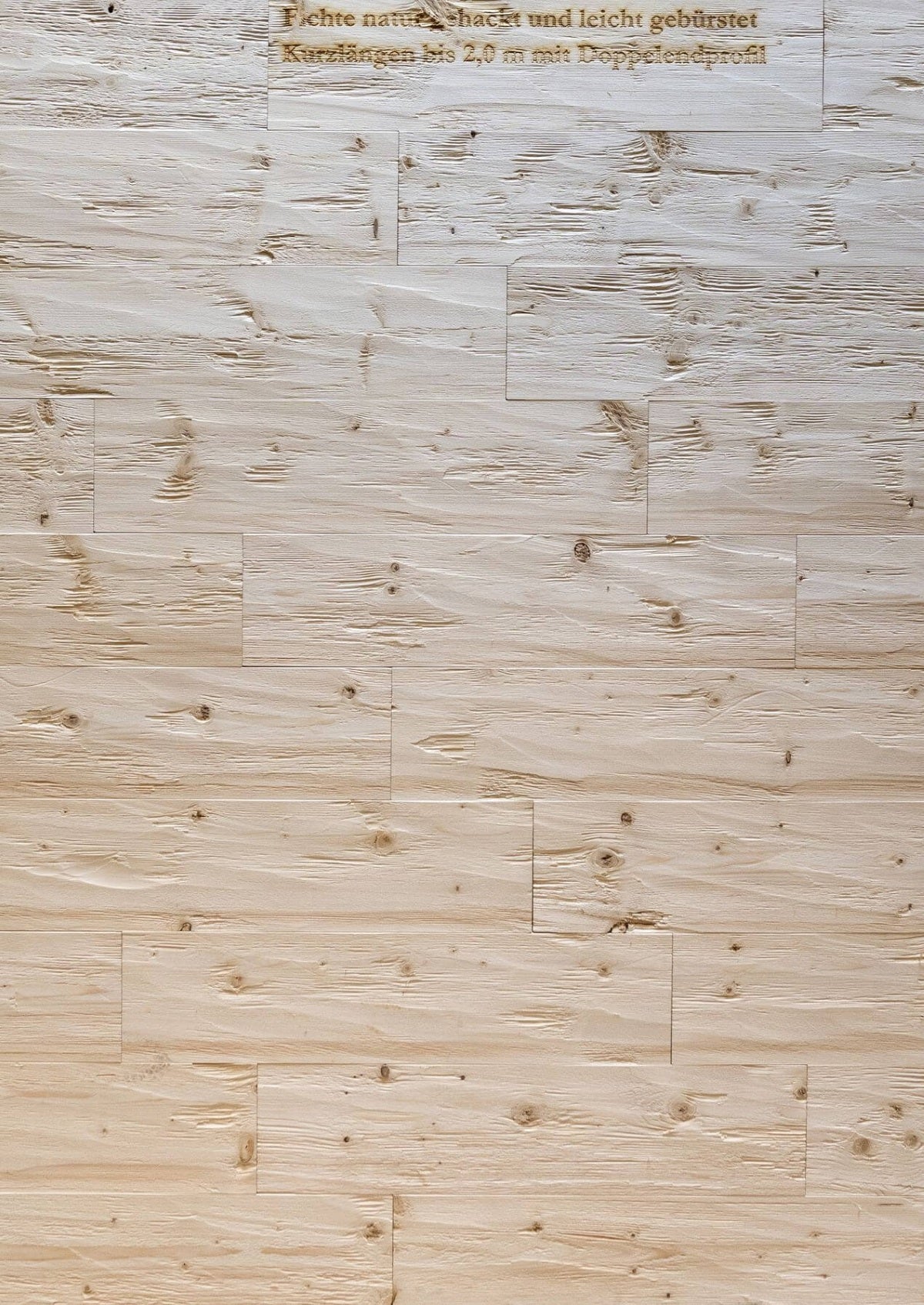 Hewn and brushed spruce tongue and groove boards by Vintage Holz