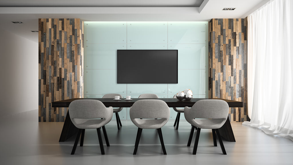Rustic Kitzbühel XL reclaimed wood panels for interior wall design