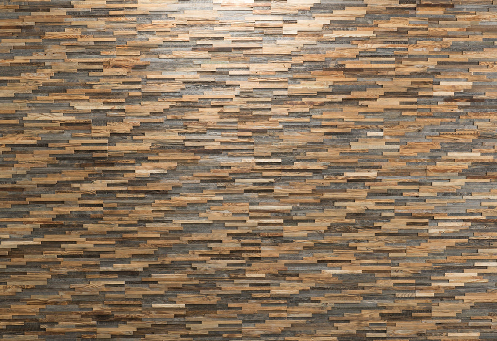 Kitzbühel S reclaimed wood wall cladding with natural aged texture
