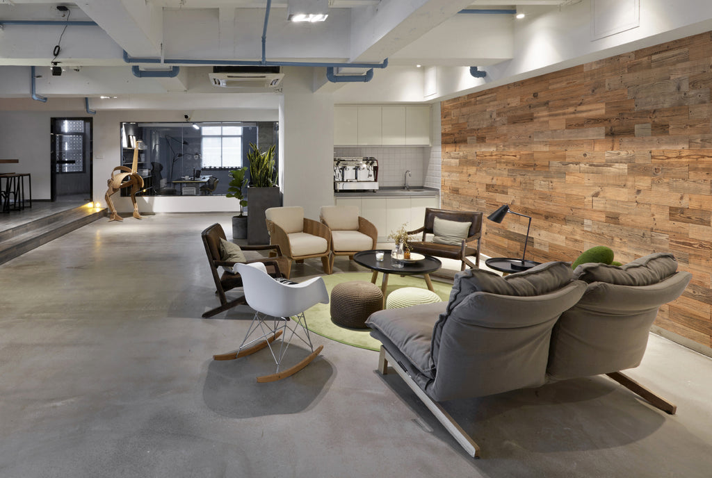Rustic reclaimed wood wall cladding with warm natural colour variation