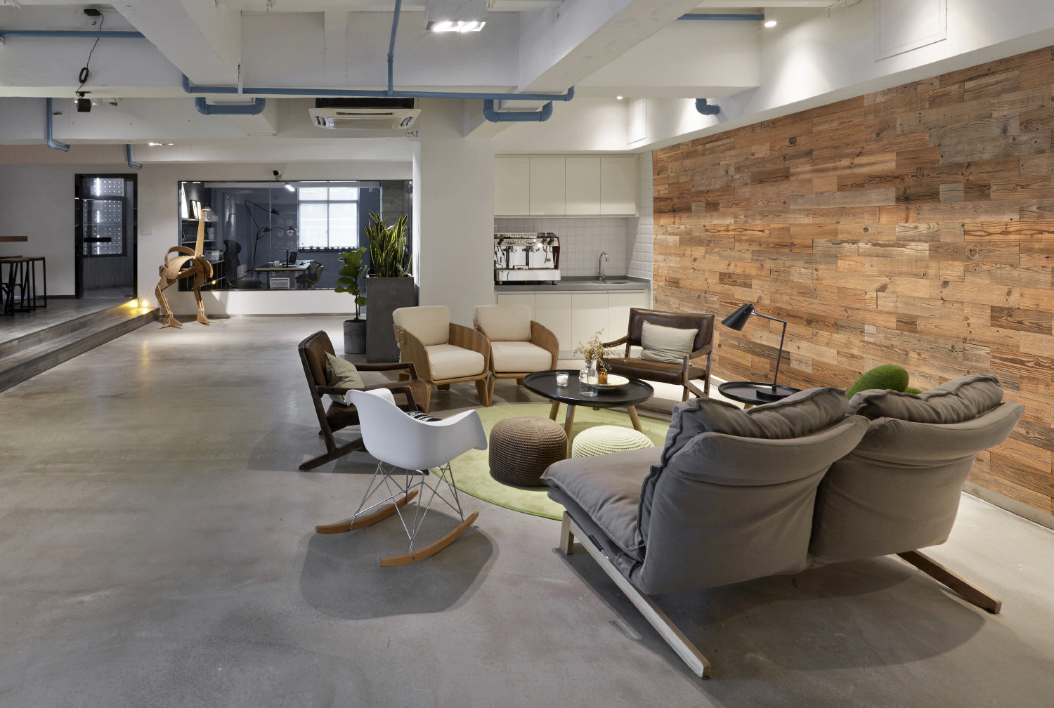 Rustic reclaimed wood wall cladding with warm natural colour variation