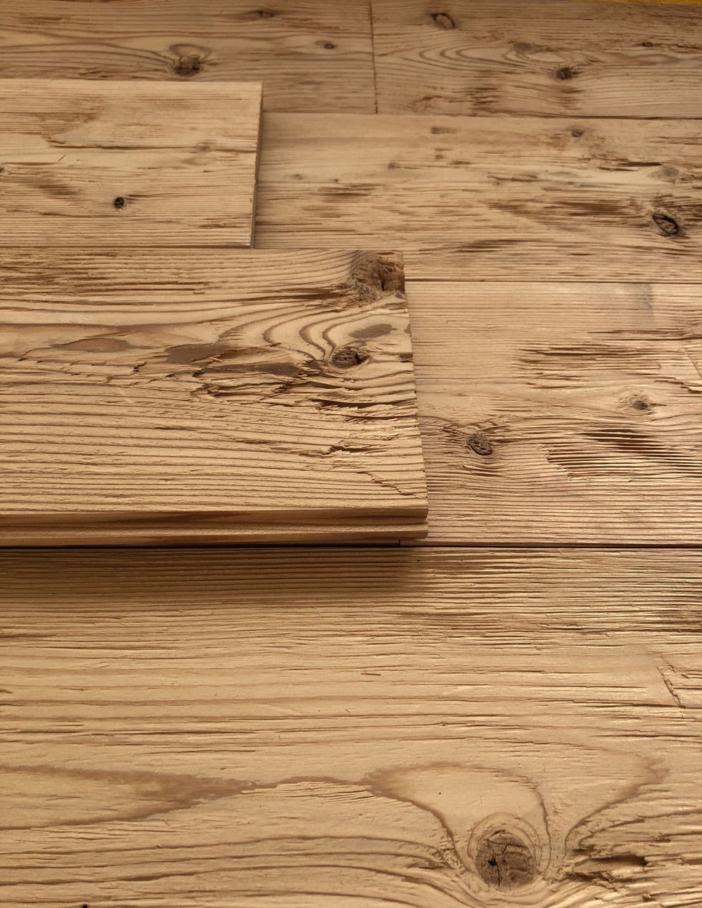 Steamed larch wood for wall and ceiling cladding