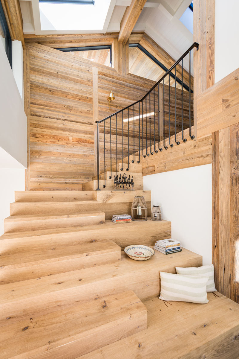 Sunburnt brown tongue and groove reclaimed wood boards