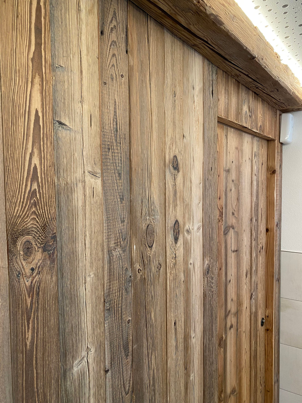 Sunburnt brown reclaimed wood boards by Vintage Holz