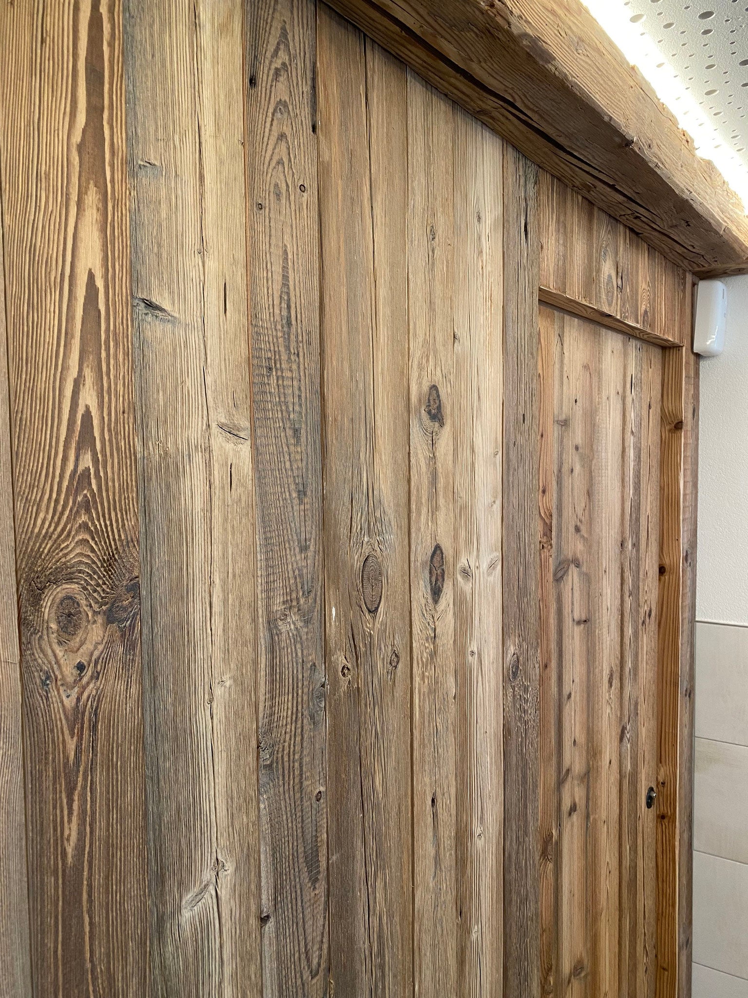 Sunburnt brown reclaimed wood boards by Vintage Holz